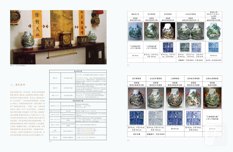 清乾隆 洋彩山水囿苑十鹿尊 - 图7